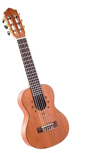 Chitarra Ukulele A 6 Corde Da 28 Pollici, Piccola Chitarra Ukulele Con Corpo In Mogano Arrotondato Opaco Ukulele per Principianti