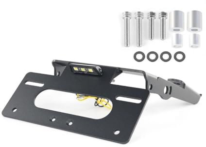 KSHSAA Für H&usqvarna VitPilen 401 SvartPilen 401 SvartPilen 250 2020-2023 2021 2022 Motorrad-Heck-Kennzeichenhalter-Halterung, Tail Tidy Mudguard Eliminator Kit Motorrad