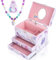 Anyiner Ballerina Schmuckkästchen für Mädchen, Kinder Spieluhr mit drehender Ballerina, 2 Schubladen und Einhorn Schmuckset, Musikkästchen Geschenk für Kinder Mädchen