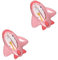 VICASKY 2st Entzückendes Thermometer Badetemperatur Wasserthermometer Badewannenthermometer Pooltemperaturanzeige Badewasser Wassertest-thermometer Duschwasser Rosa