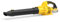 Soffiatore elettrico per foglie senza fili, 6 modalità di velocità, per DeWalt 20 V max batteria (senza batteria), soffiatore leggero portatile per la cura del prato, patio, interni