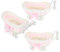 TOPBATHY 1 Satz Einkaufskorb Dekoration Geschenkkorb Plastikkorb Präsentkorb Rattan Korb Mit Partyartikeln Süßigkeitenkörbe Für Die Babyparty Aufbewahrungskorb Für Süßigkeiten Pp Rosa 3st