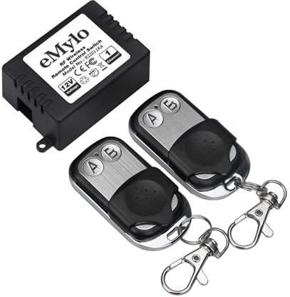 eMylo Smart Remote Control Switch RF Wireless Relay Module Home Automation AC 220V-230V-240V 1000W DIY Interruttore della luce 433MHz