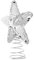 Warmhm Disco-baumkronenstern Weihnachtsbaumspitze Stern Halloween-baumspitze Disco-Kugel-weihnachtsbaumspitze Weihnachtsbaum Stern Urlaub Baumstern Discokugel-baumschmuck Glas Silver