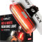 DUO-120 Rear Bike Light – USB Rechargeable Red & White LED – Flashing Strobe Tail Light for Bicycle Safety – Adjustable Angle for Seat Post, Fork, or Seat Stay