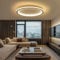 Mikeru 3000K Deckenleuchte, 40CM LED Runde Deckenbeleuchtung Warmweiße Deckenleuchte, Flush Mount Badezimmer Deckenleuchte Ohne Fernbedienung für Wohnzimmer, Diele, Schlafzimmer