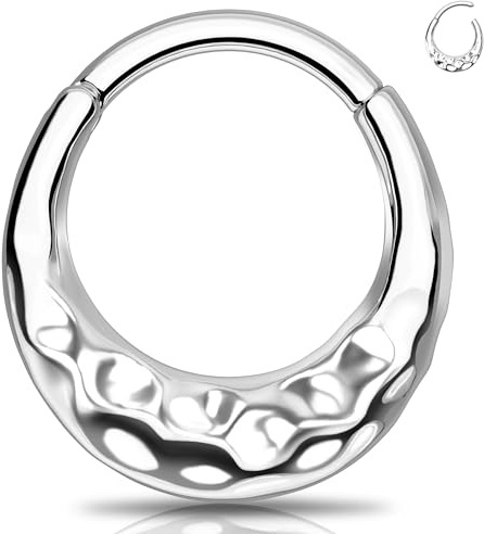 Melighting Knorpelohrring Septum Clicker Helix Ohrring 16G Daith Piercing Schmuck für Frauen Septum Ring