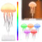 COLEESON LED Quallen Lampe, Jellyfish Lamp mit Sockel, Intelligente Tentakel Qualle Lampe, Tragbare Aufladbar Jellyfish Lamp, Deko Lampe für Zuhause Büro Weihnachten Geschenke