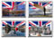 Set Of 4 England Fridge Magnets S026 – Manchester,Liverpool,Leeds,Newcastle,United Kingdom Cities, Landmarks, Attractions Refrigerator Magnet