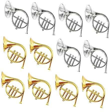 KOMBIUDA Musikinstrument Weihnachtsdekor 12 Stück Kunststoff Weihnachtsschmuck Instrument Hängende Dekorationen Für Baum