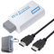 UPKUNO Wii to HDMI Adapter, Wii to HDMI Converter, Wiis HDMIs Cable Supports 1080P/720P with 3ft HDMIs Cable 3.5mm Audio HD Video Output Jack Adaptor High Speed Wiis Accessories