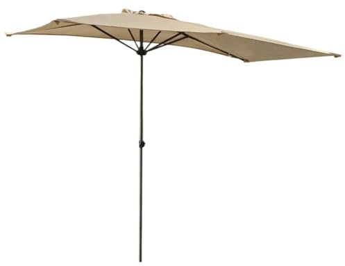 AMULONG Ombrellone da Balcone Parete Laterale Gronda Balcone Cortile Ombrellone da Spiaggia Esterno Ombrellone Regolabile in Altezza Giardino