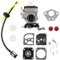 MCHNIC 15mm Carburetor 43CC 52CC Petrol/Gas with Repair Kits Multi Tool Brush Cutter Grass Trimmer Parts Fit for MP15 CG430 CG520 BC430 BC520 Engine