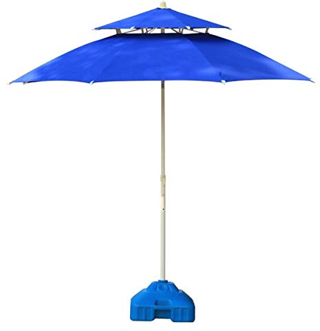 FGSHDBCU Garten-Sonnenschirme, 2,1 m/2,9 m, doppelte Oberseite, Terrassen-Außensonnenschutz für Strand/Pool/Gartenschirme, runder Sonnenschutz, Wasser-/UV-beständiger Marktschirm