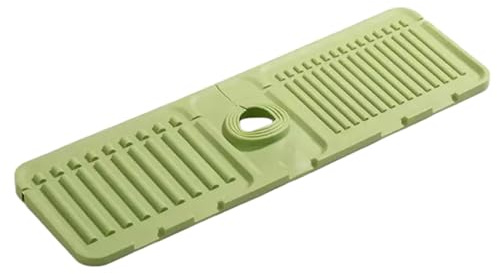 Tappetino per rubinetto per lavello da cucina Paraspruzzi per lavello in silicone e vassoio di asciugatura con drenaggio Protezione per piano di lavoro personalizzabile per alzatina Portasapone e s