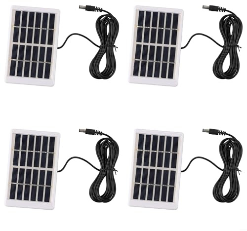 Homeponnew Panneau solaire polycristallin 5 W 6 V pour une charge efficace, design portable pour les activités de plein air, câble CC inclus (4)