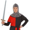 NET TOYS Ritterhaube Kinder Mittelalter Kopfbedeckung Faschingsmütze Ritter Haube Ketten Kettenhaube Fasching Karneval Kostüm Zubehör