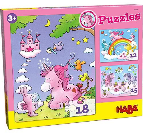 HABA 300299 - Puzzles Einhorn Glitzerglück
