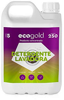 Ecogold - Detergente ecológico para Lavadora 5L - Unidad de Recarga (250 Lavados)
