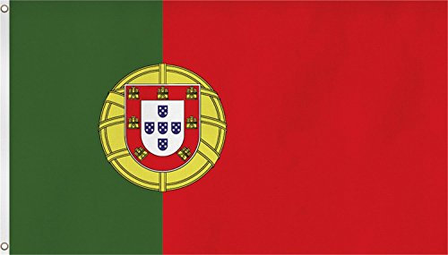 Flagge Großformat 250 x 150 cm wetterfest Fahne in 18 verschiedenen Ausführungen mit ösen Farbe Portugal