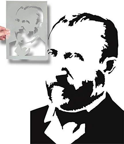 Vincent Van Gogh Bild Schablone | Ikone Bild Art Decor & Basteln Schablone | Farbe Leinwand Kunst, Wände, Stoffe, Möbel | Wiederverwendbar Stempel - 26x36cm