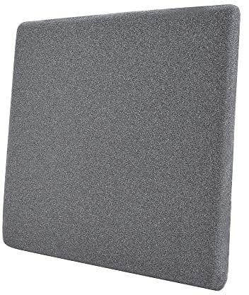 Amazon Basics Cojín viscoelástico para asiento, 38 x 38 x 3.16 cm, gris, cuadrado