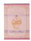Coucke Geschirrtuch Jacquard Baumwolle Baba mit Rum Pink 50x75cm