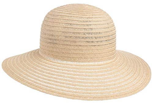 Mayser Janell Hanf Rollbarer Schlapphut Damenhut Strohhut Strandhut Sommerhut Sonnenhut Hanfhut Hut Damen - Made in The EU Sommer Frühling-Sommer - One Size Natur