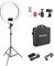 NEEWER Ringlicht SRP18-2,4G 18 Zoll LED mit Ständer und Telefonhalter, 2,4G & Manual Touch Control Professional Ringlicht, 42W 3200-5600K für Tattoo Wimpern Friseur Fotografie Beleuchtung,(Schwarz)
