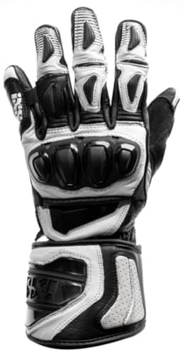 IXS Sport RS-300 2.0 Motorradhandschuhe, schwarz/weiß, M