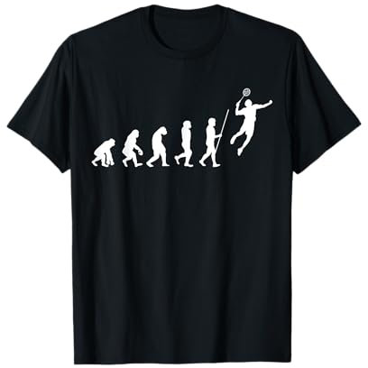 Evolution Badminton | Federball | Badmintonspieler Geschenk T-Shirt