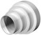 Reductor de conductos de 120 mm a 80 mm / 4,7 a 3 pulgadas Conector de reducción de conducto en línea reductor aumentador conector a adaptador de ventilación 80-120 mm