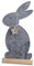 formano Aufsteller Filz Hase Blumen | Dekofigur Zierfigur Figur | Ostern Osterhase Osterdeko | 36 cm | Filzhase