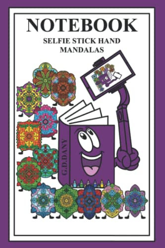 NOTEBOOK SELFIE STICK HAND MANDALAS