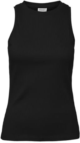 VERO MODA Damen Vmlavender Sl Top VMA JRS Noos Shirt, Schwarz, XL EU