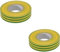 Electrical PVC Insulation Tape |PACK OF 2| 33MTR Reel,19mm Wide Yellow/Green - Strong Heavy Duty, Sticky, PVC Electric Insulation Tape for Wires, and Cables