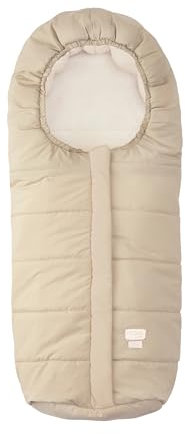 Nuvita 9905 Junior One | Universal-Fußsack für Autositze | Perfekt für Kinder von 6 bis 36 Monaten (100 cm) | Schutz bis -10°C vor Regen und Wind | Beige