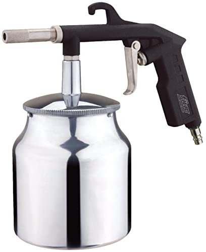 FIAC Pistola Sabbiatrice per Compressore con Ugello da 6mm, Sabbiatrice con Serbatoio per Sabbia da 1L, Accessorio Compressori, Pressione Max. 8 Bar, Nero