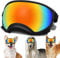Mittelgroße Hundesonnenbrille mit verstellbarem Riemen, UV-Schutz, winddicht, geeignet für mittelgroße Hunde, Augenschutz, weiche Hundebrille