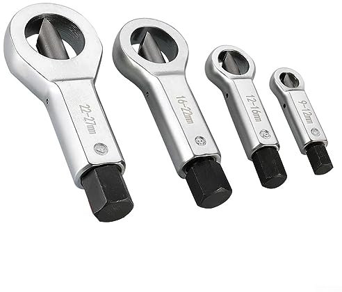 Strumento per rompere i dadi da 9-12 mm, strumento di rimozione di dadi bloccati danneggiati danneggiati e corrosi, per rimuovere dadi danneggiati arrugginiti e bloccati