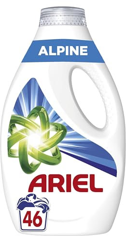 Ariel Lessive Liquide, 46 Lavages, Alpine, Impeccable Même En Cycle Court Et À Froid, Fabriqué en France