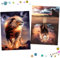 Uirheurd Diamond Painting 2 Stück Diamond Painting, Adults, Children's Lion, 5D Diamond Pictures, DIY Diamond Painting Set with Accessories for Home Wall Decor