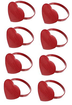 Cabilock Stück Herz Serviettenknöpfe Dekorative Serviettenschnallen Valentinstag Serviettenring Metall Serviettenhalter Metall Serviettenschnalle Valentinstag Serviettenring Herz