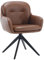 Wahson Modern Bürostuhl ergonomisch Drehstuhl mit Armlehne Schreibtischstuhl aus PU-Leder für Arbeitszimmer/Schlafzimmer, Braun