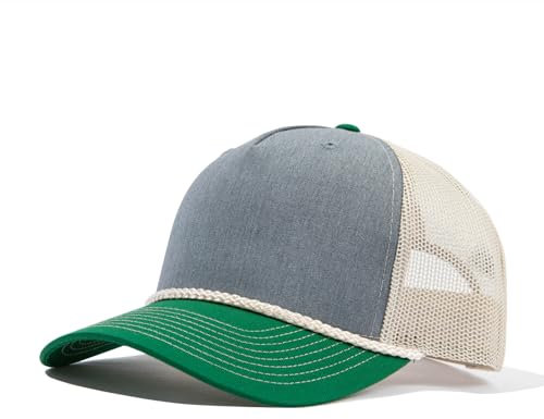 CLAPE Klassisch Trucker Cap Hat Sommer Basecap Herren Structured Mesh Cap Atmunsaktive Baseball Cap mit Netz UV-Schutz Schildkappe LightGrey DTK241