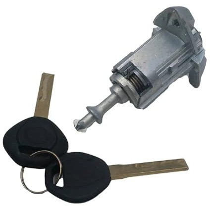 QILINGS Serrure Porte Servomoteur Pour BMW X5 E53 51217035421 Ensemble De Serrure De Porte Conducteur Gauche Barillet De Clé + 1 Kit De Réparation + 2 Clés Actionneur Serrure Porte