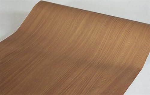 BUVU Pellicola adesiva per mobili, marrone, effetto legno, autoadesiva, in legno, 45 cm x 300 cm, marrone, vintage, impermeabile, per mobili, pareti, armadi, cucina, tavoli