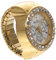 Homoyoyo Ringuhr Digitaluhr Retro-Fingeruhr zappeln Uhrenring Frauen Schmuck Band Silvester gastgeschenk Geburtstagsgeschenk Alltagsuhr lässige Fingeruhr Uhr mit Strassring Legierung Golden