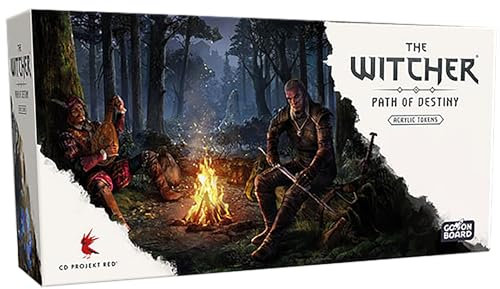Go on Board, The Witcher: Pfad des Schicksals – Acrylic Tokens, Kennerspiel, 1-5 Spieler, ab 14+ Jahren, 45-90 Minuten, Deutsch, Mehrsprachig