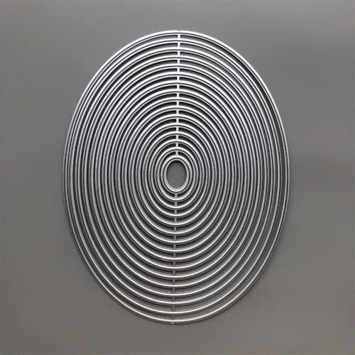 Metall-Stanzformen mit ovalem Rand, für Kartenherstellung, Prägepapier, Fotoalbum, Stempel, Basteln, Vorlagen, Formschablonen, Scrapbooking, Stanzen, Kunstkartenherstellung, Zubehör, Stanzen, Prägen